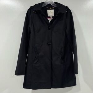 Kate Spade New York hooded A-line jacket with bow details